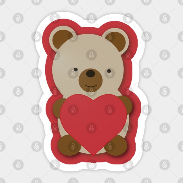 Bear Hugs Sticker by Hedgie Designs
